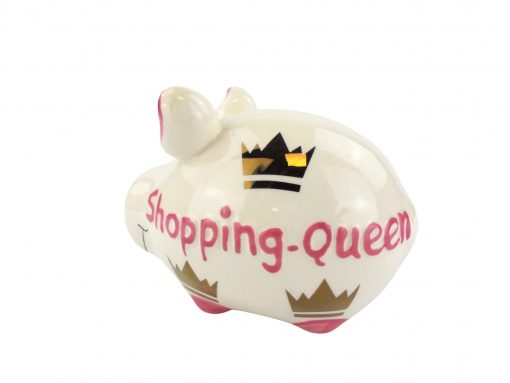 KCG Sparschwein Seitenansicht "Shopping Queen"