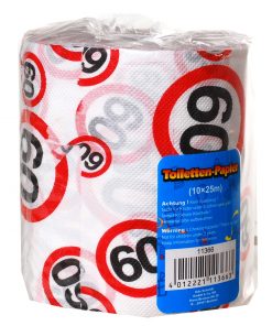 Toilettenpapier zum 60. Geburtstag