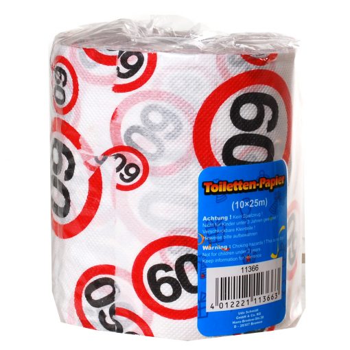Toilettenpapier zum 60. Geburtstag