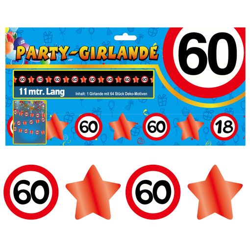 Party-Girlande zum 60. Geburtstag