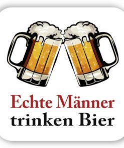 Kultdeckel - Untersetzer "Echte Männer trinken Bier"
