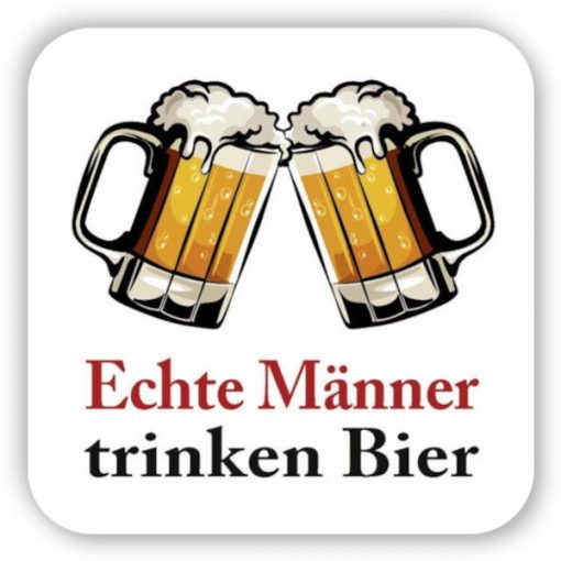 Kultdeckel - Untersetzer "Echte Männer trinken Bier"