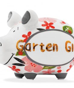 KCG Sparschwein mit Schriftzug "Garten Glück"