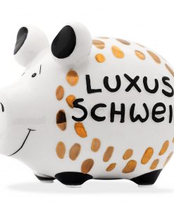 KCG Sparschwein mit Schriftzug "Luxusschwein"