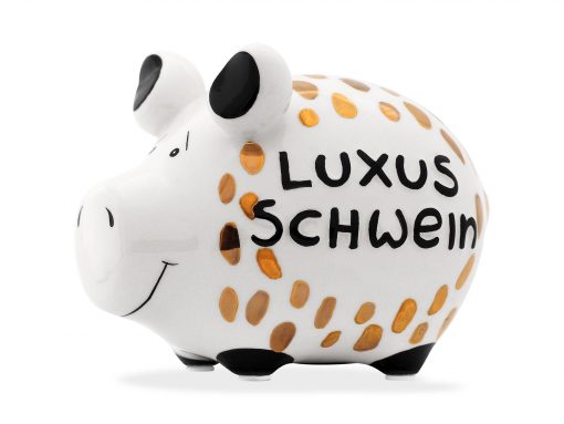 KCG Sparschwein mit Schriftzug "Luxusschwein"