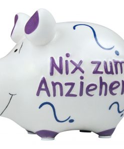 KCG Sparschwein mit Schriftzug "Nix zum Anziehen"