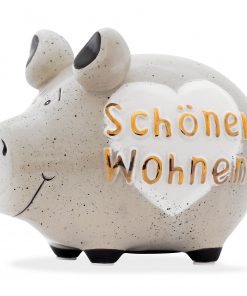 KCG Sparschwein mit Schirftzug "Schöner Wohnen"