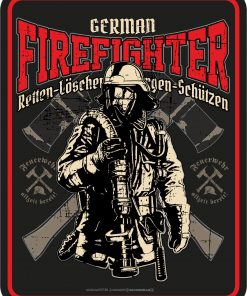 Rahmenlos Blechschild - Feuerwehrmann