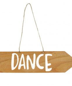 Holzschild "Dance" zum Hängen