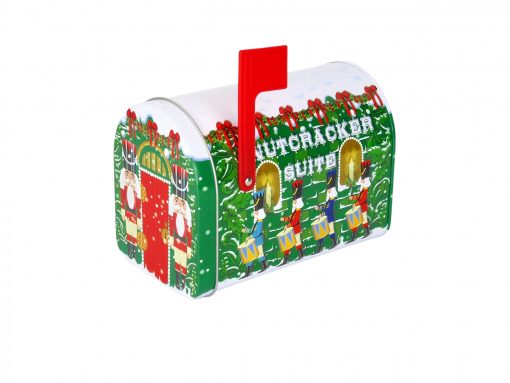Blech-Keksdose "Weihnachten" im Briefkasten-Design