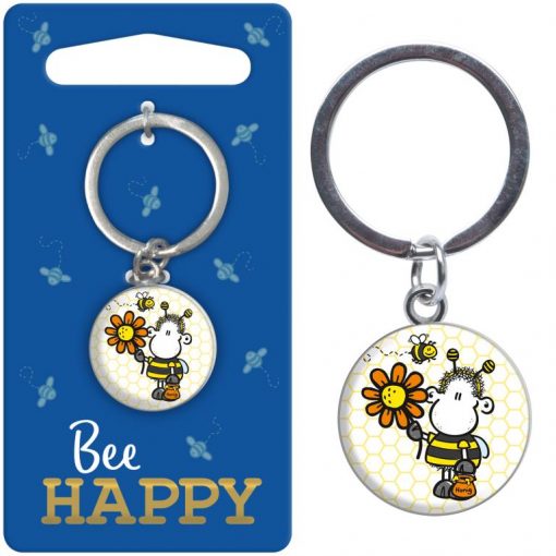 Sheepworld Mini-Schlüsselanhänger - Bee Happy