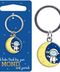 Sheepworld Mini-Schlüsselanhänger - Ich liebe Dich bis zum Mond und zurück