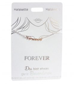 Halskette "Forever", versilbert
