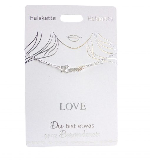 Halskette "Love", versilbert