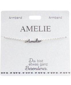 Armband mit Name "Amelie", versilbert