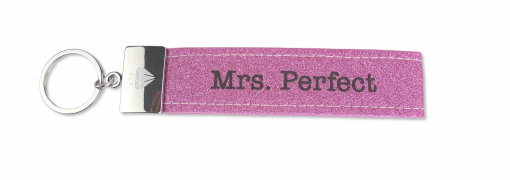 Glücksfilz Anhänger glitzernd, in Rosa "Mrs. Perfect"