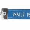 Schlaufen Schlüsselanhänger "Glücksfilz - Papa ist der Beste" mit Metallabschluss