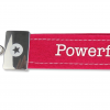 Schlaufen Schlüsselanhänger "Glücksfilz - Powerfrau" mit Metallabschluss