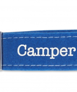 Glücksfilz Anhänger in blau "Camper on Tour"