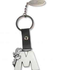 Schutzengel mit Buchstaben "M" als Schlüsselanhänger