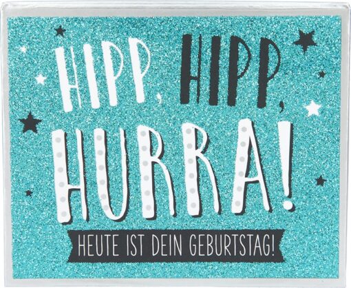 Geschenkbox mit Musik "Hipp Hipp Hurra"