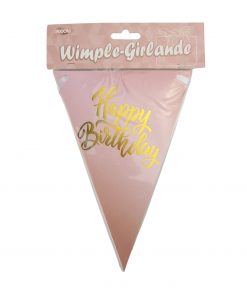 Wimpel-Girlande "Happy Birthday"