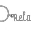 Schlüsselanhänger mit Schriftzug - Relax