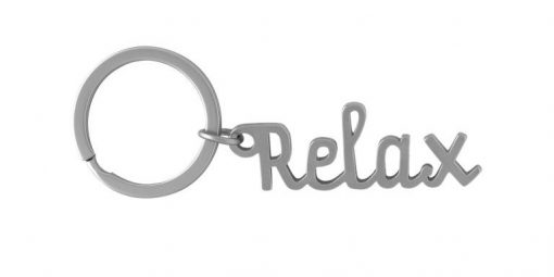 Schlüsselanhänger mit Schriftzug - Relax