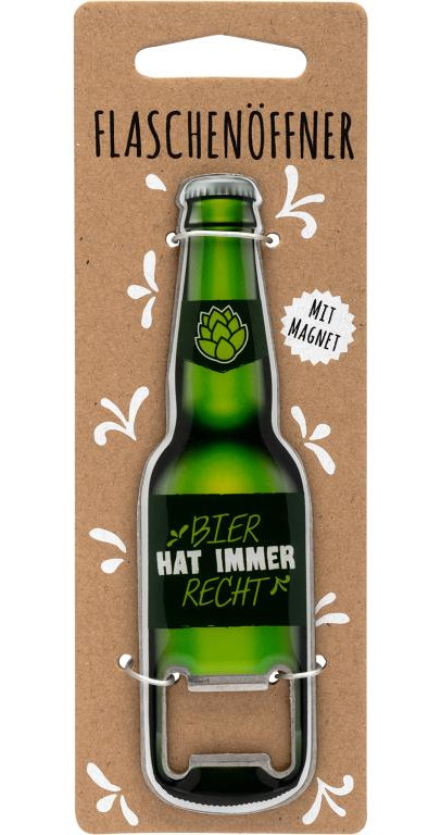 Sheepworld Flaschenöffner "Bier hat immer Recht"
