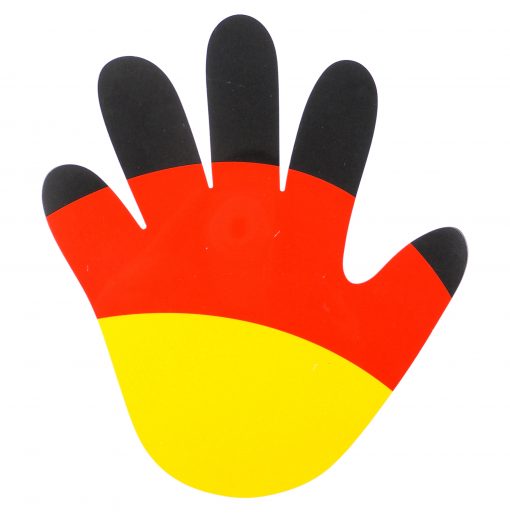 Hand für den Scheibenwischer im Deutschland-Design, Vorderseite
