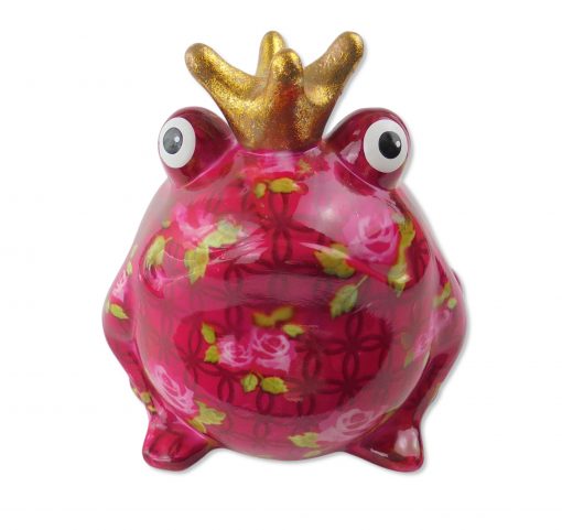 Pomme-Pidou Spardose "Frosch Freddy" Roses, Pink