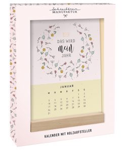 Kalender mit Holzaufsteller 2022 - Das wird mein Jahr