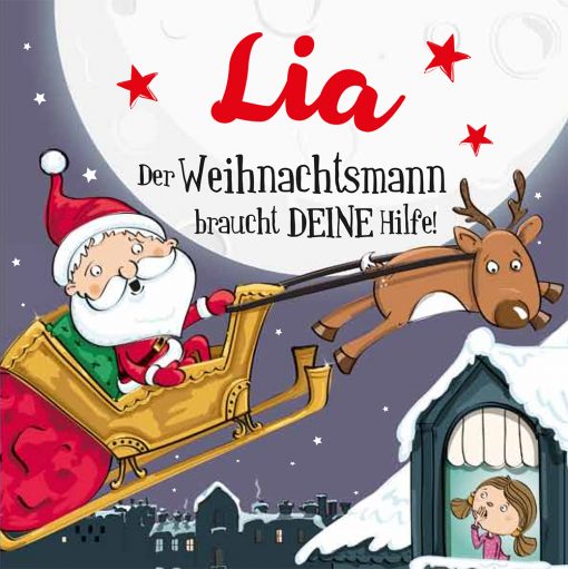 Personalisierte Weihnachtsgeschichte für Lia
