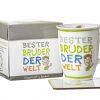 Becher „Bester Bruder der Welt“ mit Henkel – Ritzenhoff & Breker