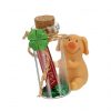Glücksbringer-Schweinchen mit Flaschenpost und Kleeblatt