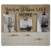 Steckbrett mit 3 Clips "There is no place like home"