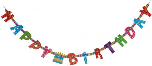 Buchstaben-Girlande "Happy Birthday"