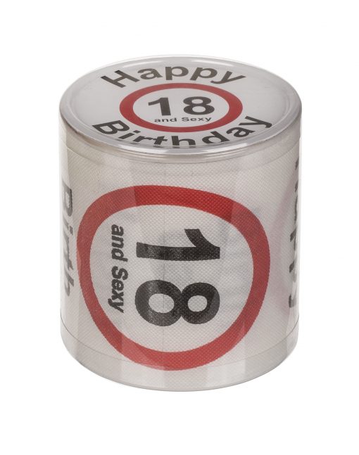 Toilettenpapier "Happy Birthday" zum 18. Geburtstag
