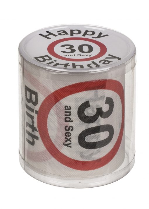 Toilettenpapier "Happy Birthday" zum 30. Geburtstag