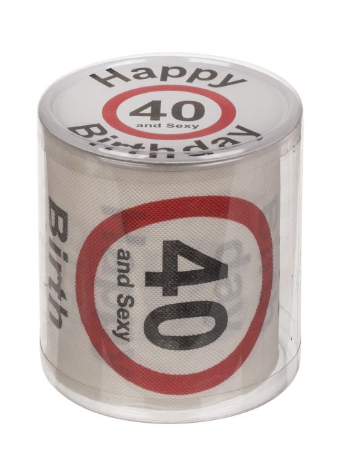 Toilettenpapier "Happy Birthday" zum 40. Geburtstag