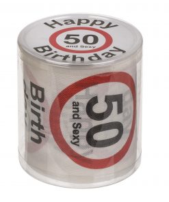 Toilettenpapier "Happy Birthday" zum 50. Geburtstag