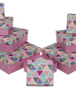 Geschenkkartonage "Dreiecke", verschiedene Größen (Kopie)