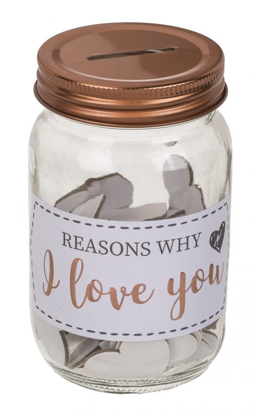 Einmachglas "Reasons why I love you"