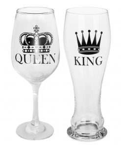 Glas-Trinkglas "King & Queen", 2er-Setet "King & Queen"