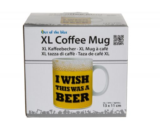 XL Tasse "I wish this was beer"