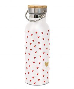 Doppelwandige Thermosflasche aus Edelstahl "Little Hearts"