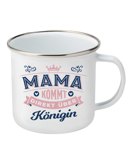 Top-Lady Emaille-Becher Mama (Königin)