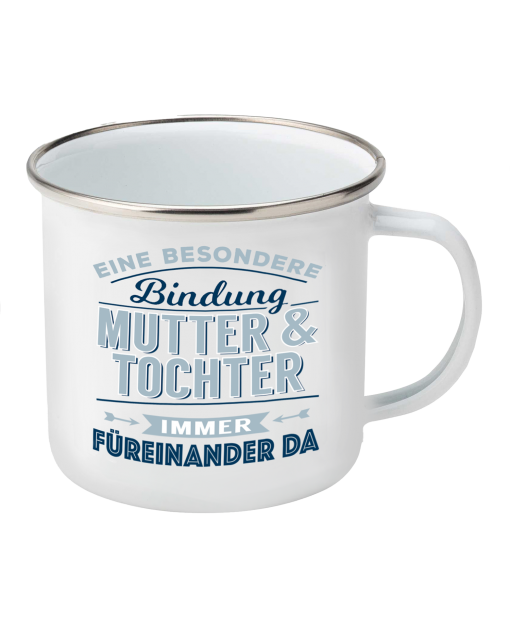 Top-Lady Emaille-Becher Mutter & Tochter