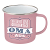 Top-Lady Emaille-Becher Oma