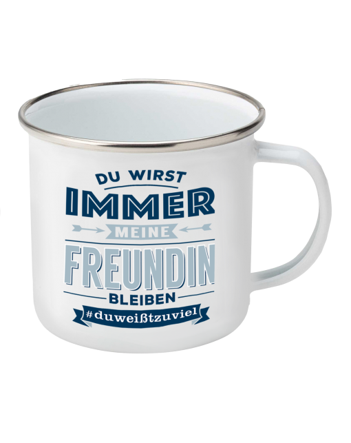 Top-Lady Emaille-Becher Freundin